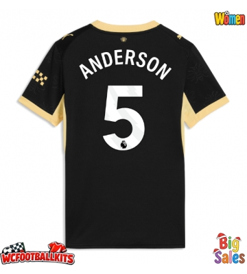 Manchester City Elliot Anderson #5 Replica Away Stadium Shirt for Women 2026-27 Short Sleeve